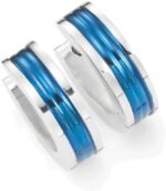 Urban Jewelry Stainless Steel Unisex Hoop Huggie Earrings - Image 3