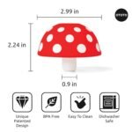 OTOTO Mushroom - Foldable Small Kitchen Funnel with Wide Mouth for Jars. Bottle Liquid Transfer - Silicone, 100% Food Safe, BPA Free, Dishwasher Safe - Image 3