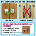 Baby Safety Cabinet Locks for Knobs Child Safety Cabinet Latches for Home Safety Strap for Baby Proofing Cabinets Kitchen Door RV No Drill No Screw No Adhesive (Black) - Image 4