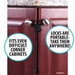 Baby Safety Cabinet Locks for Knobs Child Safety Cabinet Latches for Home Safety Strap for Baby Proofing Cabinets Kitchen Door RV No Drill No Screw No Adhesive (Black) - Image 6