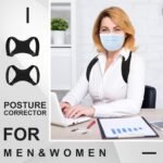 Posture Corrector for Women and Men, Adjustable Posture Back Brace Shoulder Brace, Discreet Under Clothes Design Back Support, Pain Relief for Improved Neck Support (Black) - Image 6
