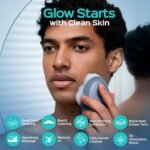 COSLUS FBS01 Facial Cleansing Brush Face Scrubber: Portable Silicone Waterproof Rechargeable Face Wash Brush, 5 Cleansing Modes, Electric Deep Cleaning for Men & Women, Removing Blackhead Exfoliating - Image 3