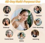 Headbands for Women - 6 Pack Wide Elastic Hair Bands | Stretchy Sweatbands Hair Bands | Soft Sports Thin Head Bands | Non-Slip Accessories Bands for Fashion, Washing Face, Workouts, Yoga, Daily Use - Image 5