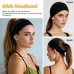 Headbands for Women - 6 Pack Wide Elastic Hair Bands | Stretchy Sweatbands Hair Bands | Soft Sports Thin Head Bands | Non-Slip Accessories Bands for Fashion, Washing Face, Workouts, Yoga, Daily Use - Image 6