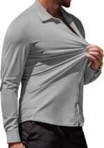 COOFANDY Men's Muscle Fit Dress Shirts Wrinkle-Free Long Sleeve Casual Button Down Shirts - Image 3