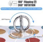 Transparent Phone Ring Holder Grip - EI Sonador Clear Cell Phone Ring Stand Holder Finger Grip Kickstand 360° Rotation, Compatible with Most of Phones, Tablets and Case (2 Rose Gold Diamond) - Image 4