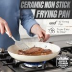 GOTHAM STEEL 20 Pc Ceramic Cookware Set Nonstick, Ceramic Pots and Pans Set Non Stick for Kitchen with Bakeware, Cooking Utensils & Steamer, Non Toxic PFOA PFOS Free, Oven & Dishwasher Safe - Image 4