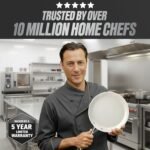 GOTHAM STEEL 20 Pc Ceramic Cookware Set Nonstick, Ceramic Pots and Pans Set Non Stick for Kitchen with Bakeware, Cooking Utensils & Steamer, Non Toxic PFOA PFOS Free, Oven & Dishwasher Safe - Image 6