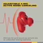 Skullcandy Method 360 ANC Wireless Earbuds, Sound by Bose, Bluetooth Headphones, Premium Noise Cancelling, Up to 40 Hrs Battery, Sweat and Water Resistant, Microphone for iPhone Android - Plasma - Image 4