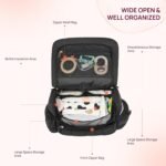 Telena Diaper Bag Mini Diaper Backpack with Changing Pad, Puffer Baby Travel Bag with Insulated Pockets, Stroller Straps, Black - Image 4