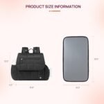 Telena Diaper Bag Mini Diaper Backpack with Changing Pad, Puffer Baby Travel Bag with Insulated Pockets, Stroller Straps, Black - Image 6