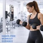 LEPHYON Magnetic Phone Holder for Gym, Ultra Strong Magnet Phone Mount for Exercise Equipment, Compatible with iPhone Samsung All Cell Phones, Adjustable 360° Rotation, No-Slip Workout Accessory - Image 3