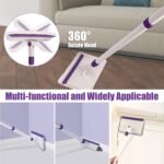 Baseboard Cleaner Tool with Handle, 60" Extendable Long Handle Baseboard Cleaner with 5 Reusable Pads for Baseboards Cleaning, Ceiling, Wall, Floor, Bathroom Kitchen - Image 5