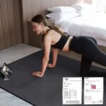 Hatha Yoga Large TPE Yoga Mat 6'x4'x1/2" Extra Thick Non-Slip Exercise Mat - for Yoga Pilates & Home Gym Workouts - Image 4