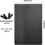 Hatha Yoga Large TPE Yoga Mat 6'x4'x1/2" Extra Thick Non-Slip Exercise Mat - for Yoga Pilates & Home Gym Workouts - Image 7