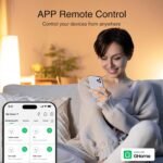 GHome Smart Plug, WiFi Smart Plugs Work with Alexa and Google Home, Smart Outlet Timer with APP Remote Control, 2.4GHz Wi-Fi Only, No Hub Required, ETL FCC Listed - Image 3