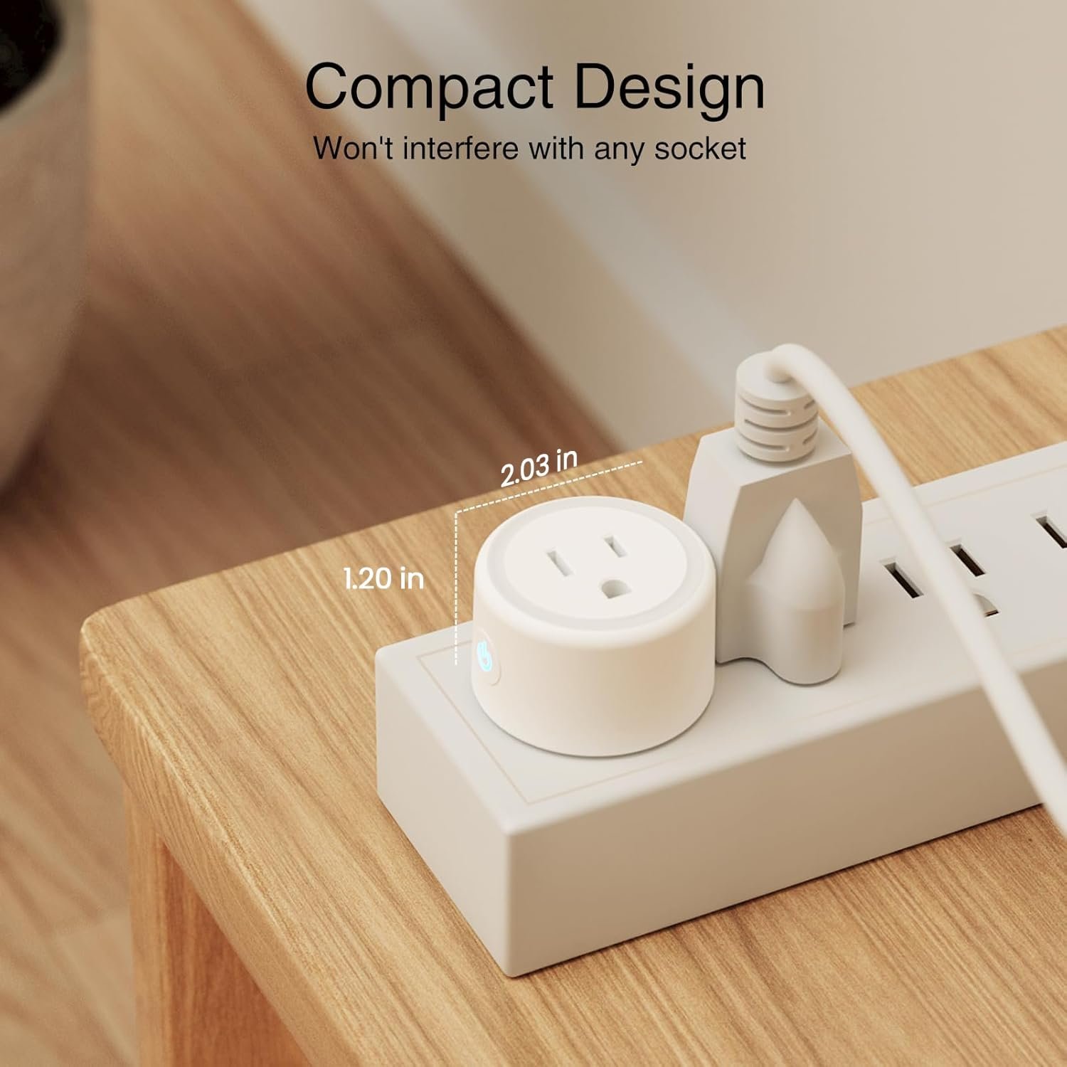 GHome Smart Plug, WiFi Smart Plugs Work with Alexa and Google Home, Smart Outlet Timer with APP Remote Control, 2.4GHz Wi-Fi Only, No Hub Required, ETL FCC Listed - Image 4