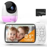 DEASON No WiFi Baby Monitor with Camera and Audio, Early Education and White Noise 64G TF Card 5" Screen 1080P Video 2-Way Talk, Sound & Temp Alarm, Night Vision and 1200ft Range - Image 8