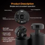 AERLANG Massage Gun with Heat Deep Tissue Back Massager Neck Massager for Pain Relief,Muscle Percussion Massage Gun, Birthday Gifts for Men Women Dad him Handheld Message Gun with 7Heads&Silent - Image 6