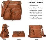 Montana West Crossbody Bag for Women Soft Washed Leather Multi Pocket crossbody handbags - Image 5