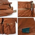 Montana West Crossbody Bag for Women Soft Washed Leather Multi Pocket crossbody handbags - Image 6