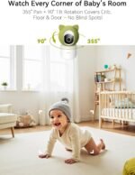 Outinput Baby Monitor with Camera and Audio, 2K 4MP Indoor Security Camera for Home, 360° PTZ, AI Crying & Feeding Alerts, Night Vision with Gentle Light, Soothing Lullabies, 2-Way Audio - Image 5
