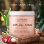 MAJESTIC PURE Himalayan Salt Body Scrub with Lychee Oil, Exfoliating Salt Scrub to Exfoliate & Moisturize Skin, Deep Cleansing - 10 oz - Image 3