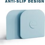 Pan Scraper, 5 Pcs Pot Scraper Plastic, Pot Scraper Non Scratch for Cast Iron, Pot and Pan Cleaning, Sturdy Scraper Kitchen Tool-Aqua - Image 3