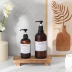 zoocatia Small Wood Tray Pedestal Stand Farmhouse Bathroom Decor Decorative Wooden Riser Kitchen Soap Dish Holder for Vanity, Counter, Sink, Brown - Image 6