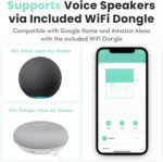 Aura Roller Smart Shade Driver, Remote Control & WiFi Dongle | Automate Existing Blinds | Beaded Window Shade Compatible Up to 4x5ft | Rechargeable Battery | Set Schedules | Hands Free Voice Control - Image 9