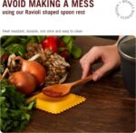 Monkey Business Pasta Shaped Silicone Kitchen Tools in a Gift Box / 2 of Our Big Pasta Shaped Kitchen Gadgets/Farfalloni Shaped Pot Grips, and Ravioli-Shaped Spoon Rest/Pasta Grande No. 2 - Image 5