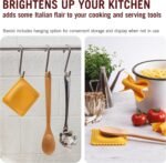Monkey Business Pasta Shaped Silicone Kitchen Tools in a Gift Box / 2 of Our Big Pasta Shaped Kitchen Gadgets/Farfalloni Shaped Pot Grips, and Ravioli-Shaped Spoon Rest/Pasta Grande No. 2 - Image 6