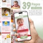 O'doe 11-Piece BPA-Free Silicone Baby Feeding Set | Thick & Soft Suction Plates, Baby Bowls, Wooden Fork & Spoon, and More | Make Mealtime Fun and Easy for Your Little One (Green, V1) - Image 4