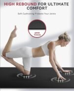 HAPBEAR Large Yoga Mat - 72"x36"x6mm (1/4 inch), Extra Wide Non-Slip Exercise Mat for Home Workout, Yoga, Pilates & Stretching, Durable & Eco-Friendly, Includes Bonus Resistance Bands & Carry Bag - Image 5