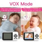 Smart Video Baby Monitor with Camera and Audio,Dual Mode,WiFi On/Off Switch,2.8inch Display,App,1080p Camera,1500ft Long Range,Night Vision,2-Way Talk,AI Baby Growth Album Function - Image 7