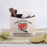 JNIAP Feeding Tube Awareness Gift I Have A Feeding Tube What's Your Superpower Cosmetic Bag Stomach Gift (Feeding Tube Bag) - Image 4
