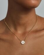 PAVOI 14K Gold Plated Clover Necklaces for Women - Lucky Four Leaf Clover Necklace Pendant - Trendy Flower Black Onyx Gemstone Mother of Pearl Jewelry Gifts - Image 3