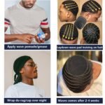 Crown Patch for Waves With Laydown 360 Wave Pad,Rapid Waver's Crown Compression Patches Hair Care Set For Black Men,Used together with Wave Cap. - Image 5