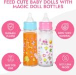 fash n kolor My Sweet Baby Disappearing Doll Feeding Set | Baby Care 6 Piece Doll Feeding Set (Red) - Image 4