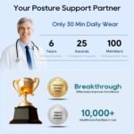 Posture Corrector for Women and Men, Adjustable Upper & Mid Back Brace for Neck, Shoulder & Back Support, Breathable Back Straightener for Pain Relief and Better Posture - Image 5