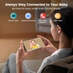 Glocusent Smart WiFi Baby Monitor, 1080p Secure Wide Angel Video Baby Monitor - Portable Sound Machine with 62 Music Tracks and 24-Color Night Light, Baby Cry Detection for Toddler Kids Bedroom - Image 4