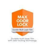 The Diaper Genie Jumbo+ Square Refill, with continuous film, can hold up to 1080 newborn-sized diapers per refill. - Image 5