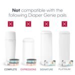 The Diaper Genie Jumbo+ Square Refill, with continuous film, can hold up to 1080 newborn-sized diapers per refill. - Image 8