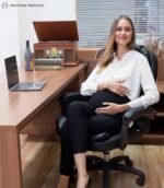 Maternity Pants Work Over The Belly with Pockets, Womens Pregnancy Dress Pants Office Clothes Trousers Stretch Summer - Image 3