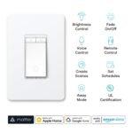 Kasa Smart Kasa Matter Smart Dimmer Switch: Voice Control w/Siri, Alexa & Google Assistant,UL Certified, Timer & Schedule, Easy Guided Install,Neutral Wire Required, Single Pole, 2.4GHz Wi-Fi, 3-Pack - Image 3