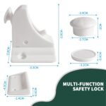 Premium Child Safety Locks – Adjustable, No-Drill & Easy-Install Home Safety Kit – Magnetic Cabinet & Drawer Locks (10-Pack) with 2 Keys (Magnetic Safety Locks) - Image 3