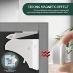 Premium Child Safety Locks – Adjustable, No-Drill & Easy-Install Home Safety Kit – Magnetic Cabinet & Drawer Locks (10-Pack) with 2 Keys (Magnetic Safety Locks) - Image 6
