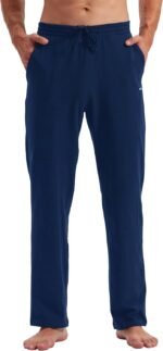 Willit Men's Cotton Yoga Sweatpants Athletic Pants Open Bottom Exercise Lounge Pants Loose Male Sweat Pants with Pockets - Image 4