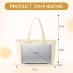 Tote Bag for Women Puffer,Travel Tote Bag with Laptop Compartment Lightweight,Work Handbag with Strap for Gym,Nurse - Image 3