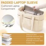 Tote Bag for Women Puffer,Travel Tote Bag with Laptop Compartment Lightweight,Work Handbag with Strap for Gym,Nurse - Image 4